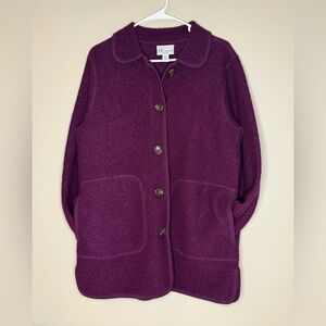 The TOG Shop PM Purple Button-Up Coat